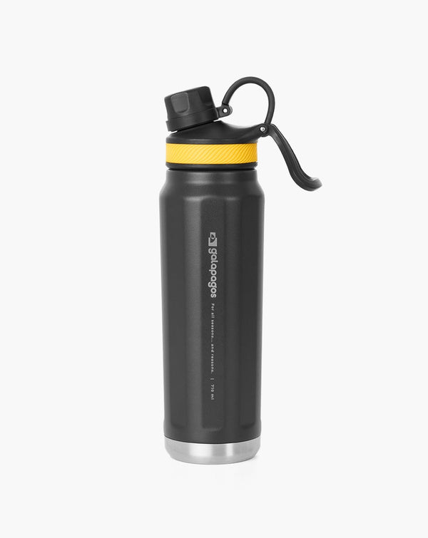 Galapagos® - Garrafa Térmica Cascade Preta e Amarela - 710ml