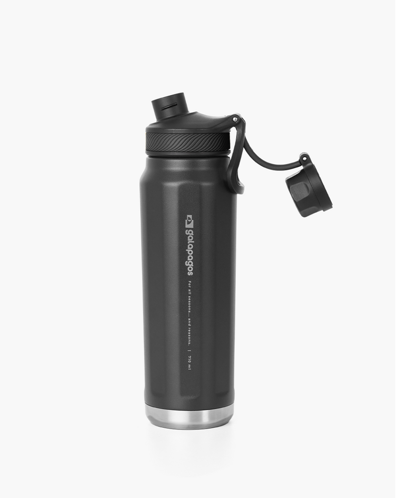 Galapagos® - Garrafa Térmica Cascade Preta - 710ml