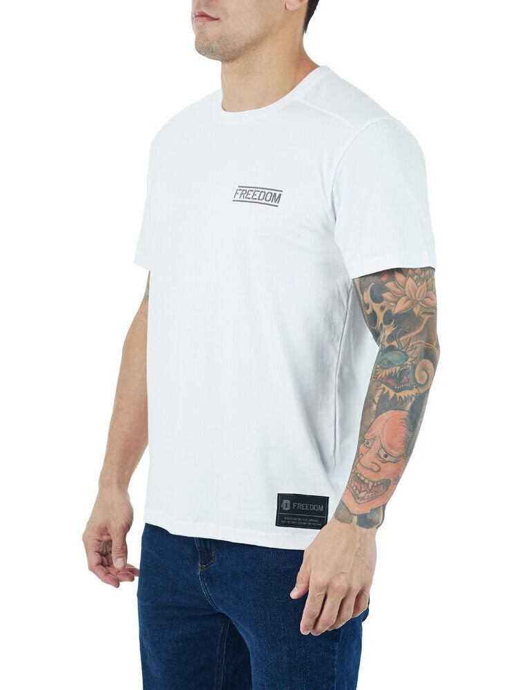 Camiseta FREEDOM Snake - Branca