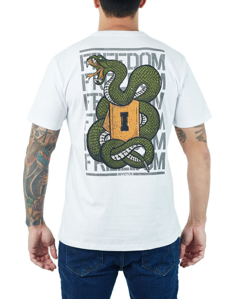Camiseta FREEDOM Snake - Branca