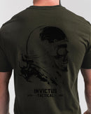 Camiseta Concept Flaming Skull - Verde