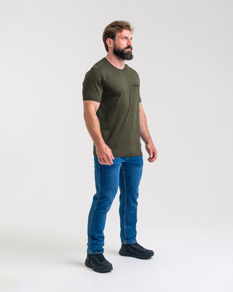 Camiseta Concept Flaming Skull - Verde