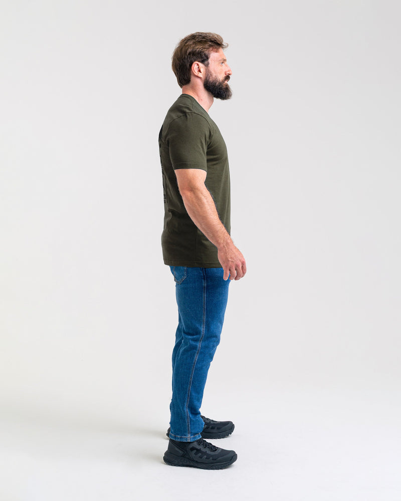 Camiseta Concept Flaming Skull - Verde