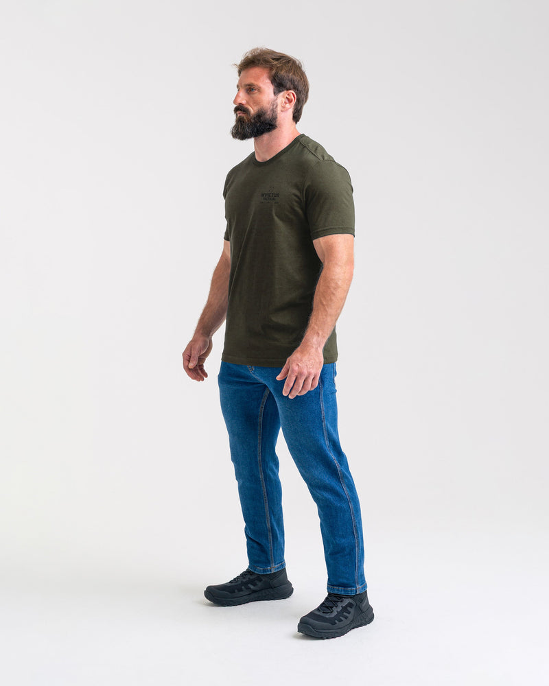 Camiseta Concept Flaming Skull - Verde