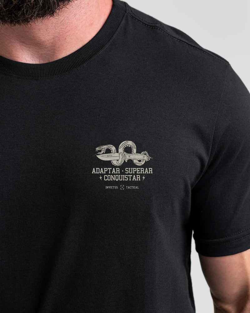 Camiseta Concept Conquer Snake - Preto
