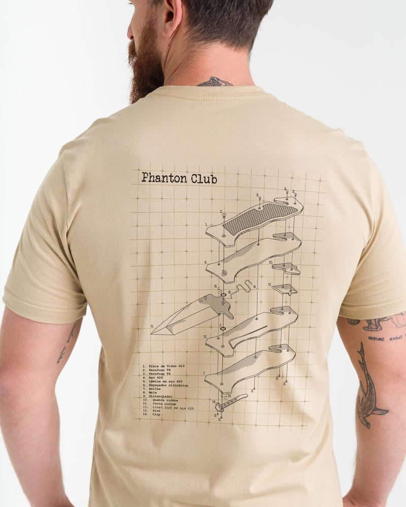 Camiseta Concept Phanton Club - Caqui