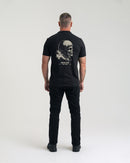 Camiseta Concept Flaming Skull - Preto