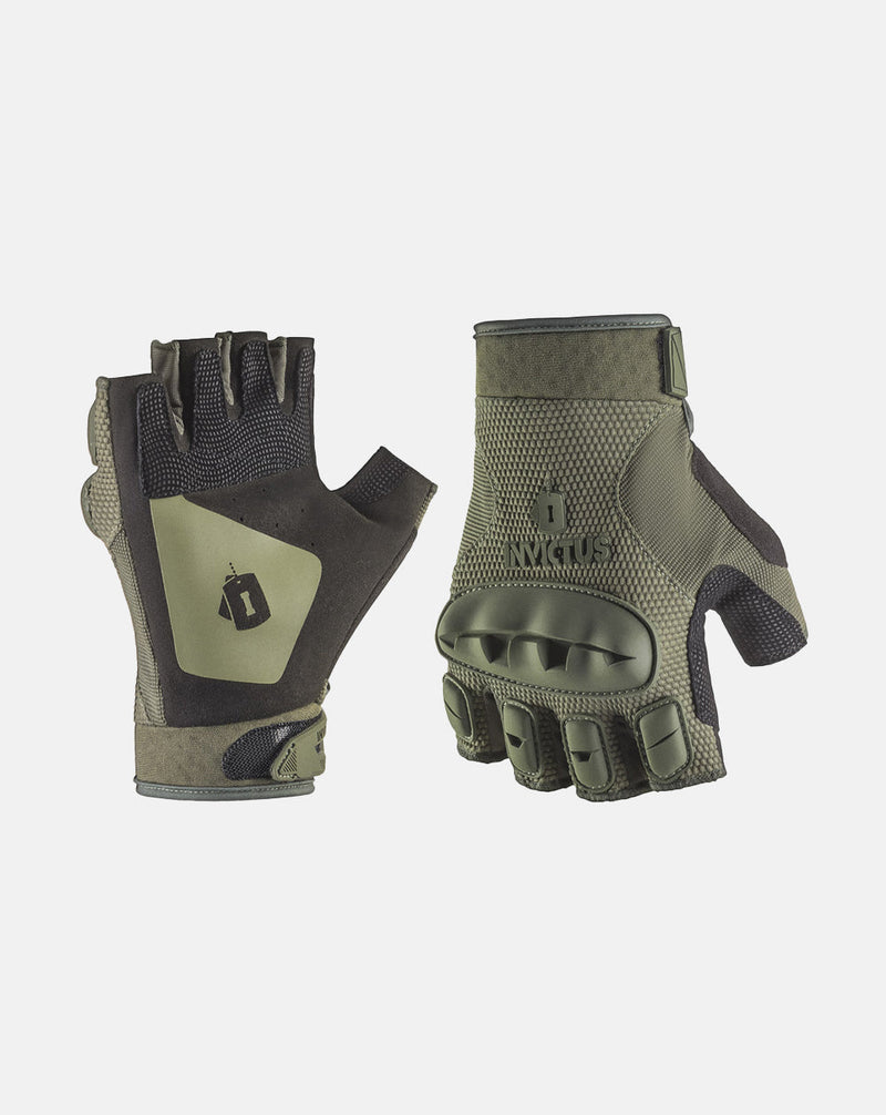 Luva Tática Meio Dedo Rocky - Verde Oliva