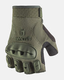 Luva Tática Meio Dedo Rocky - Verde Oliva