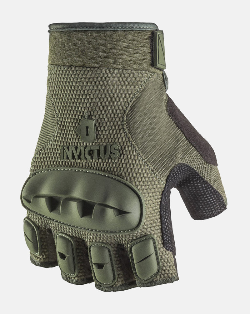 Luva Tática Meio Dedo Rocky - Verde Oliva