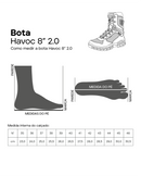 Bota Havoc 8" 2.0 - Preta