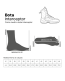 Bota Tática Interceptor - Preta