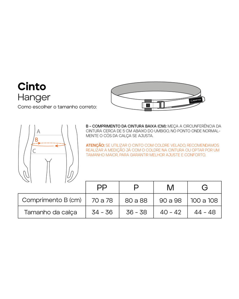Cinto Tático Hanger - Preto
