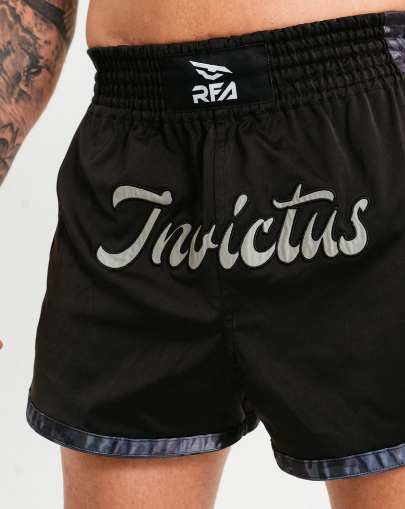 Bermuda Muay Thai Tigre RFA + INVICTUS - Preta