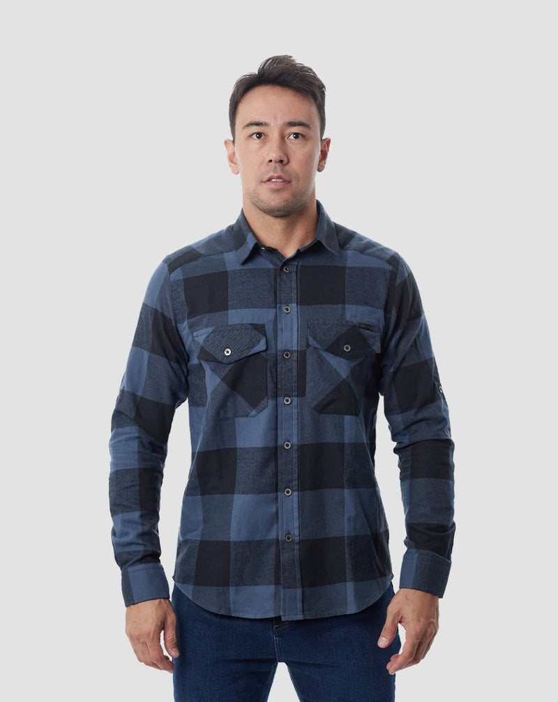 Camisa Lumberjack Flanela - Grid Azul