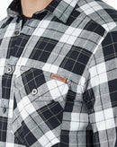 Camisa Lumberjack Summer Manga Longa - Preto/Branco/Verde