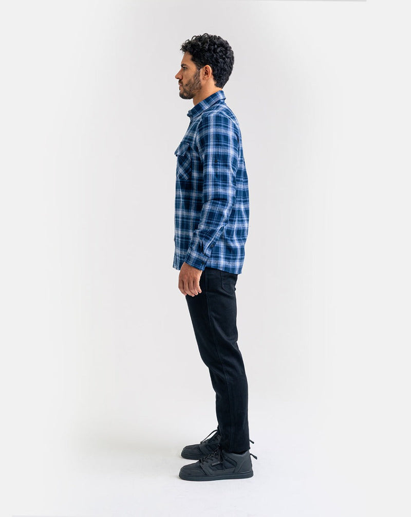 Camisa Lumberjack Relief - Azul