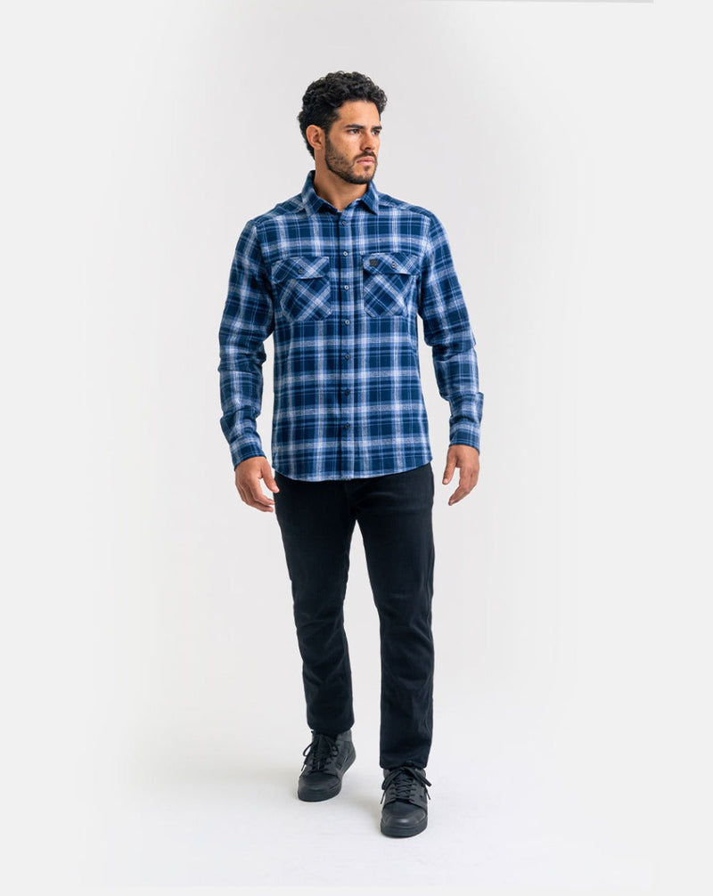 Camisa Lumberjack Relief - Azul