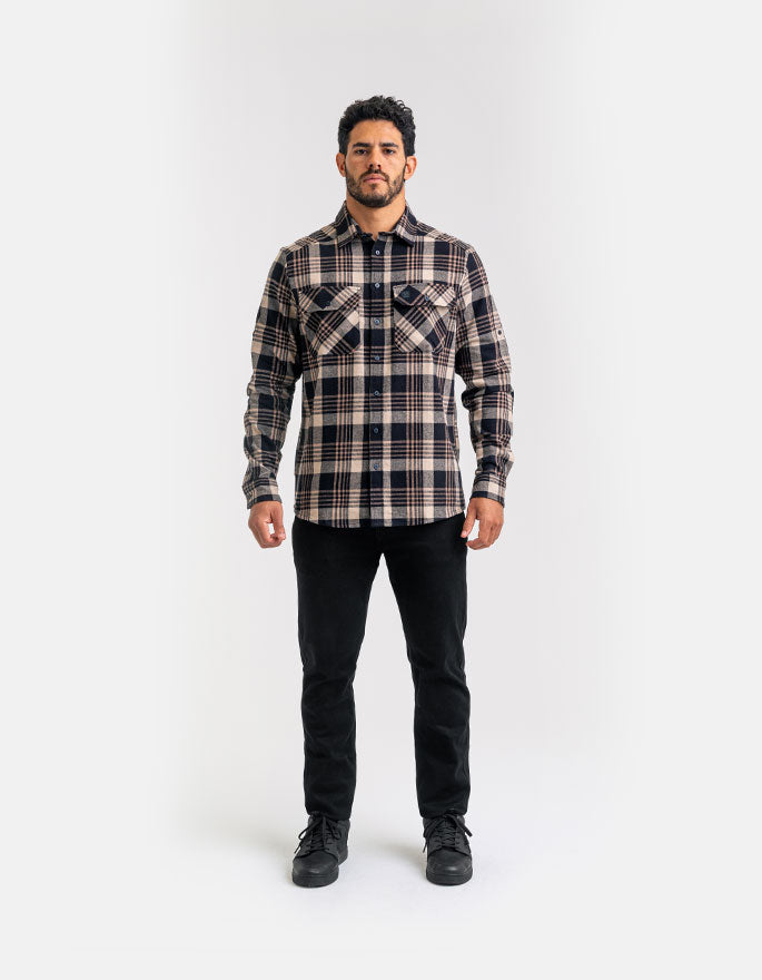 Camisa Lumberjack Relief - Caqui