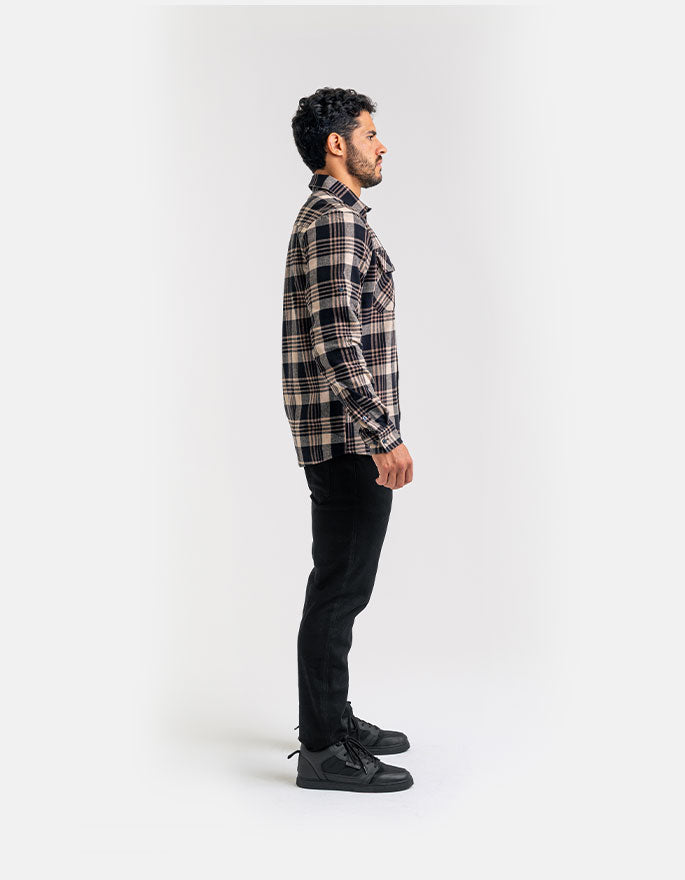 Camisa Lumberjack Relief - Caqui