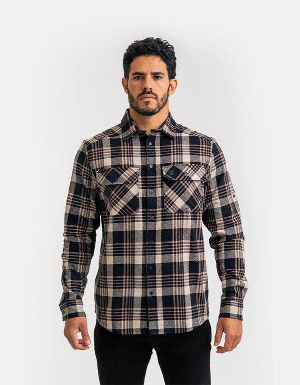Camisa Lumberjack Relief - Caqui