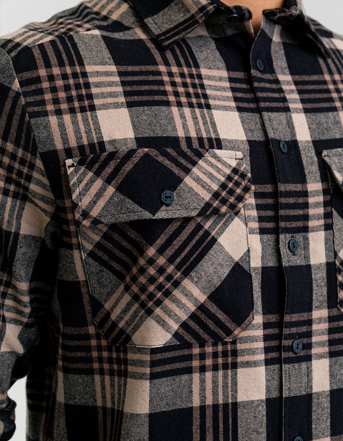 Camisa Lumberjack Relief - Caqui