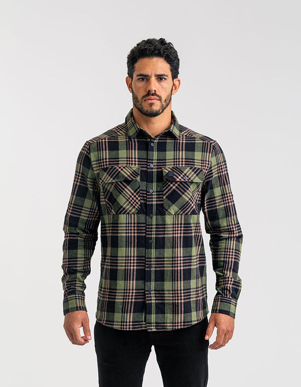 Camisa Lumberjack Relief - Verde