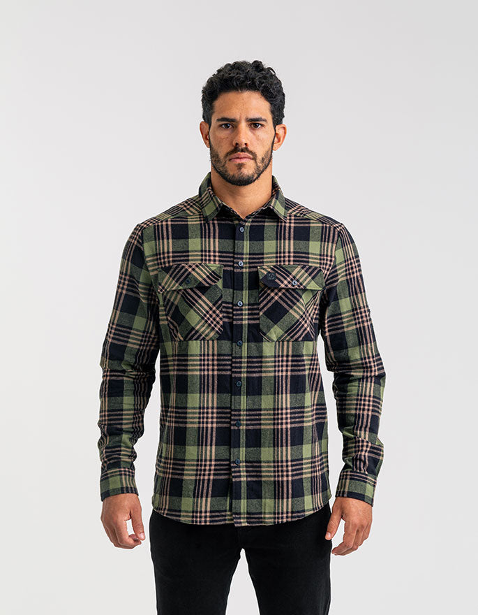 Camisa Lumberjack Relief - Verde