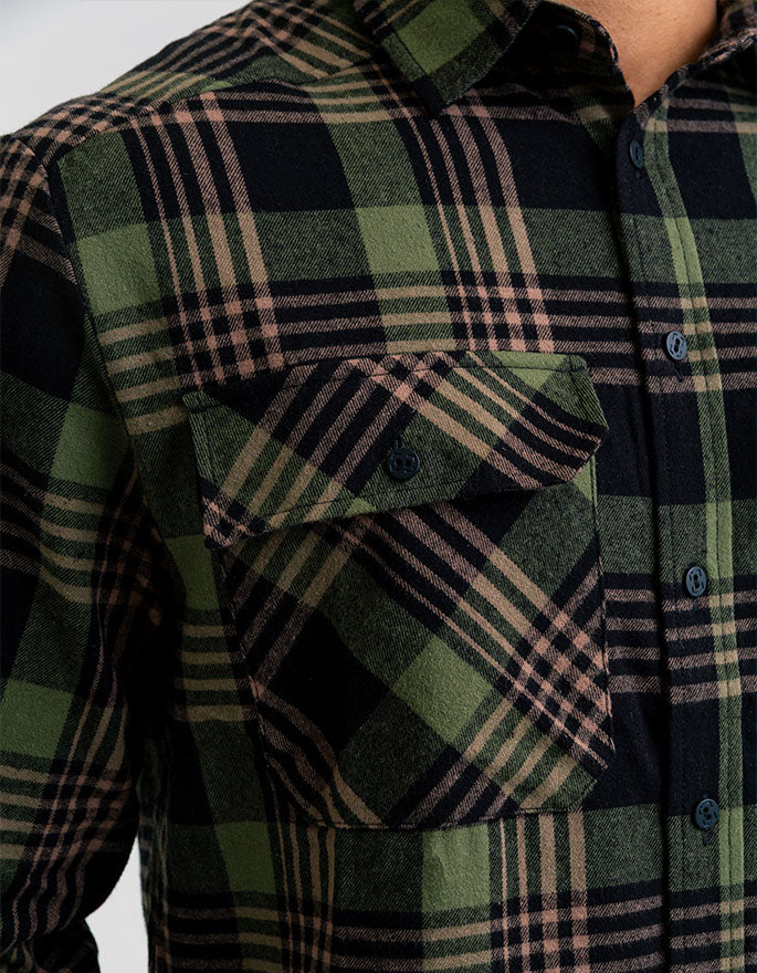 Camisa Lumberjack Relief - Verde