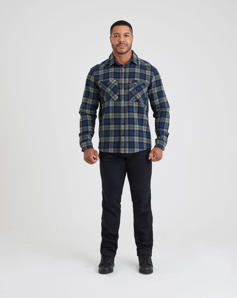 Camisa de flanela xadrez Lumberjack QAP - Verde