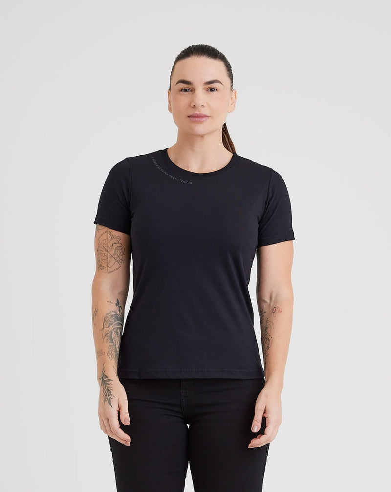 Camiseta Concept Feminina Força - Preto