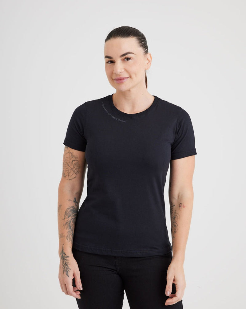Camiseta Concept Feminina Força - Preto