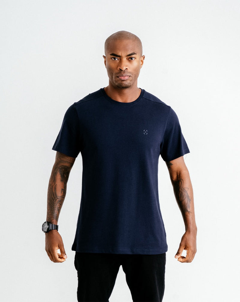 Camiseta Piquet Comfort - Azul