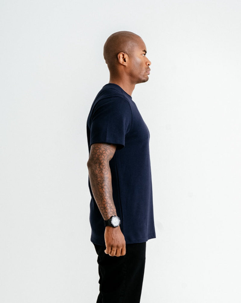 Camiseta Piquet Comfort - Azul