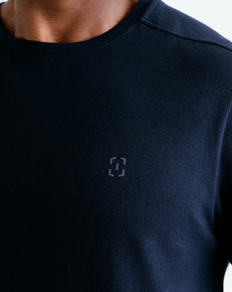 Camiseta Piquet Comfort - Azul