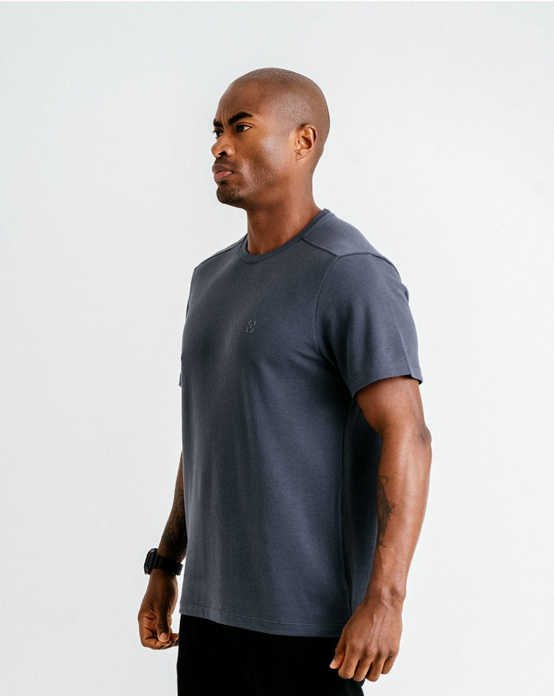 Camiseta Piquet Comfort - Grafite