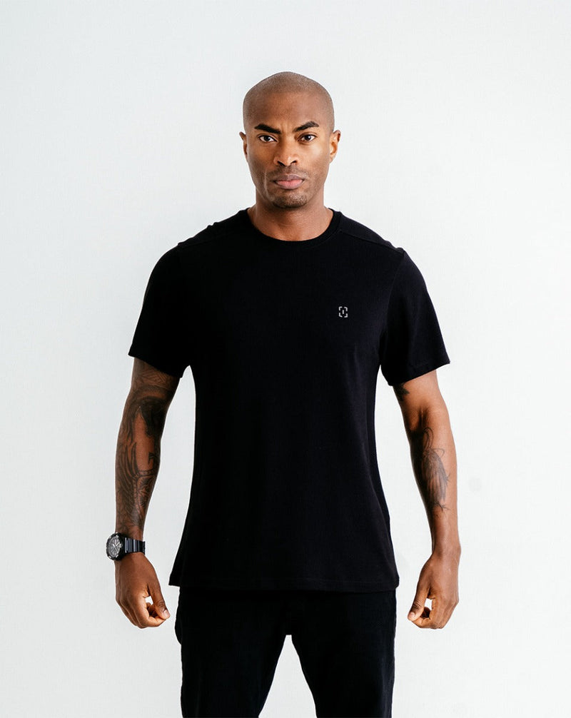 Camiseta Piquet Comfort - Preta