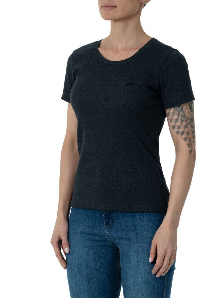 Camiseta Feminina Skadi - Mescla Preto