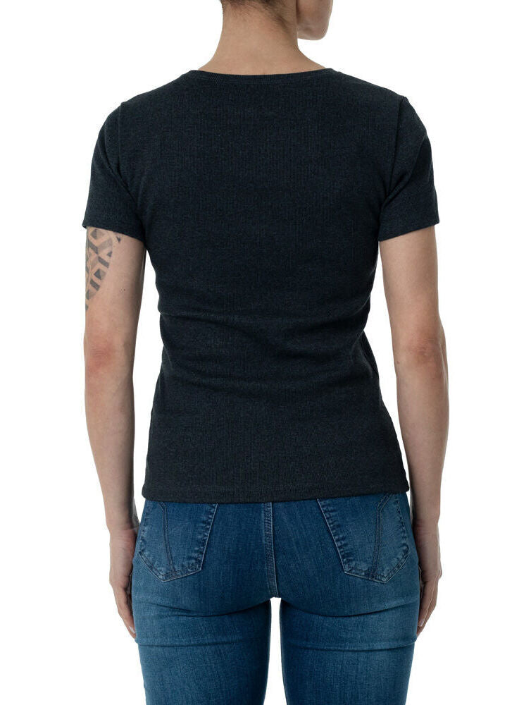 Camiseta Feminina Skadi - Mescla Preto