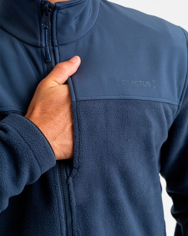 Jaqueta Fleece Snow - Azul Marinho