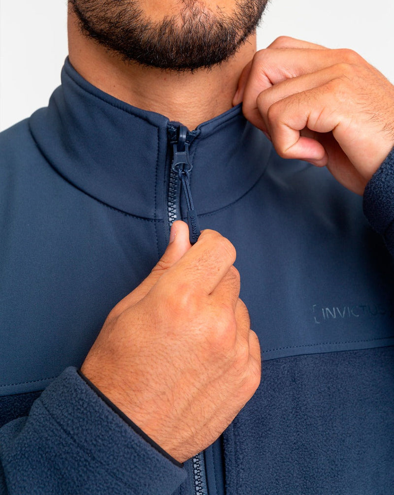 Jaqueta Fleece Snow - Azul Marinho