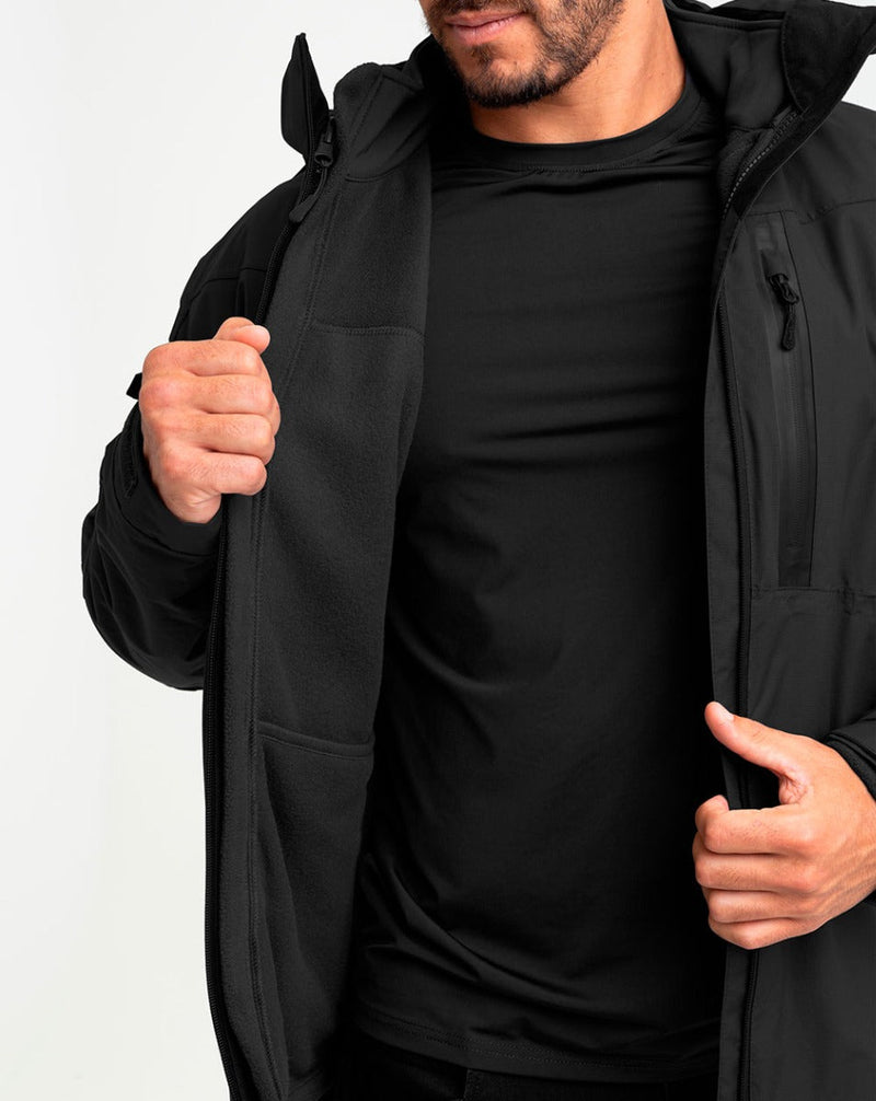 Jaqueta Fleece Snow - Preta