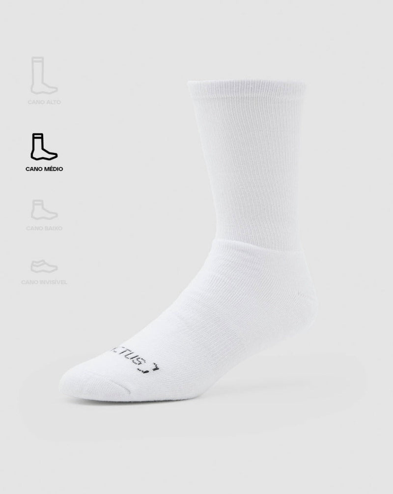Meia Tática Essential - Branca